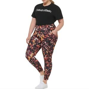 Calvin Klein Performance Compression Plus Size Active Full Length Legging 3X New